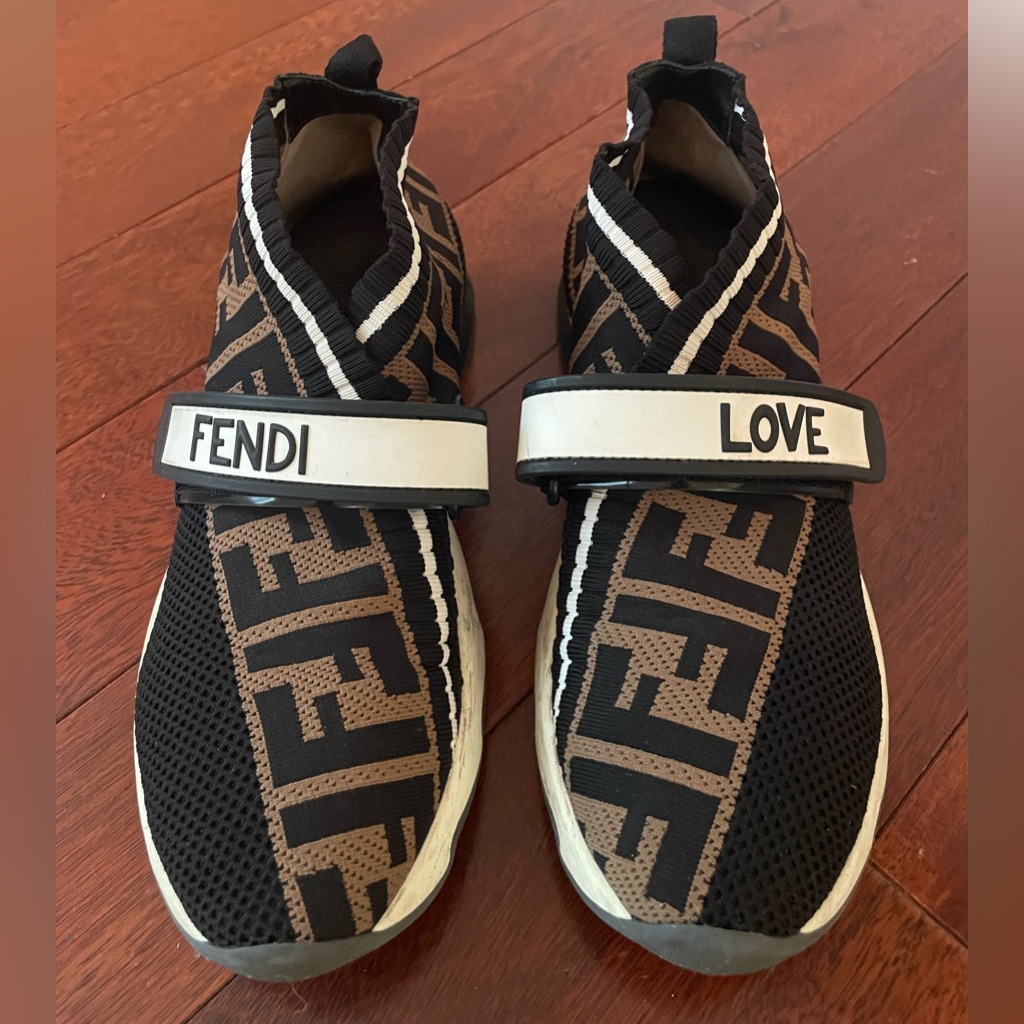100% Authentic Fendi Rockoko Sneakers